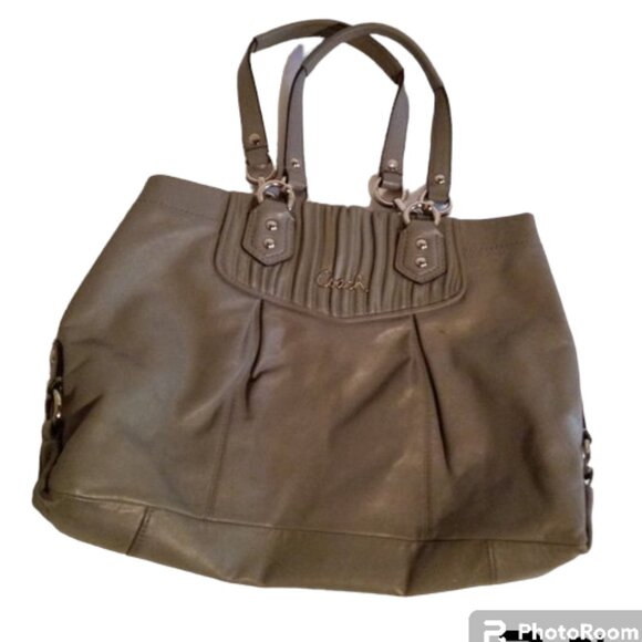 Coach Handbags - Coach Ashley Satchel leather gray purse